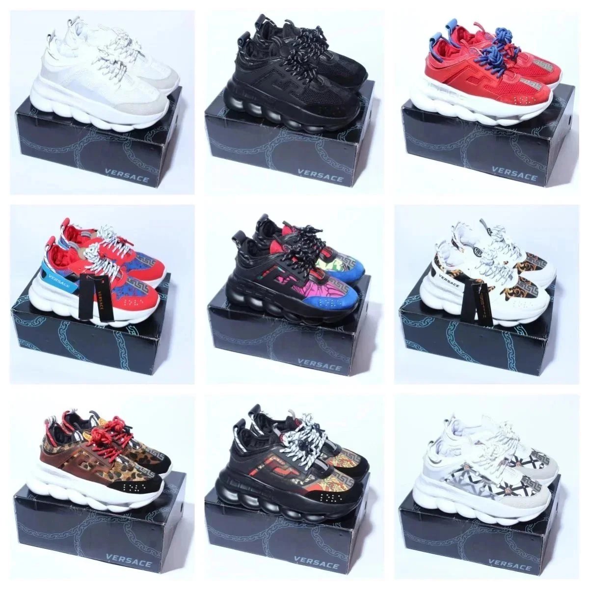 Versace Sneakers Fashion Sport Shoes for Men and Women