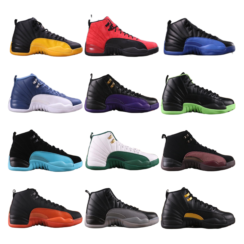 Air Jordan 12 Basketball Shoes Men's High Top Sneakers