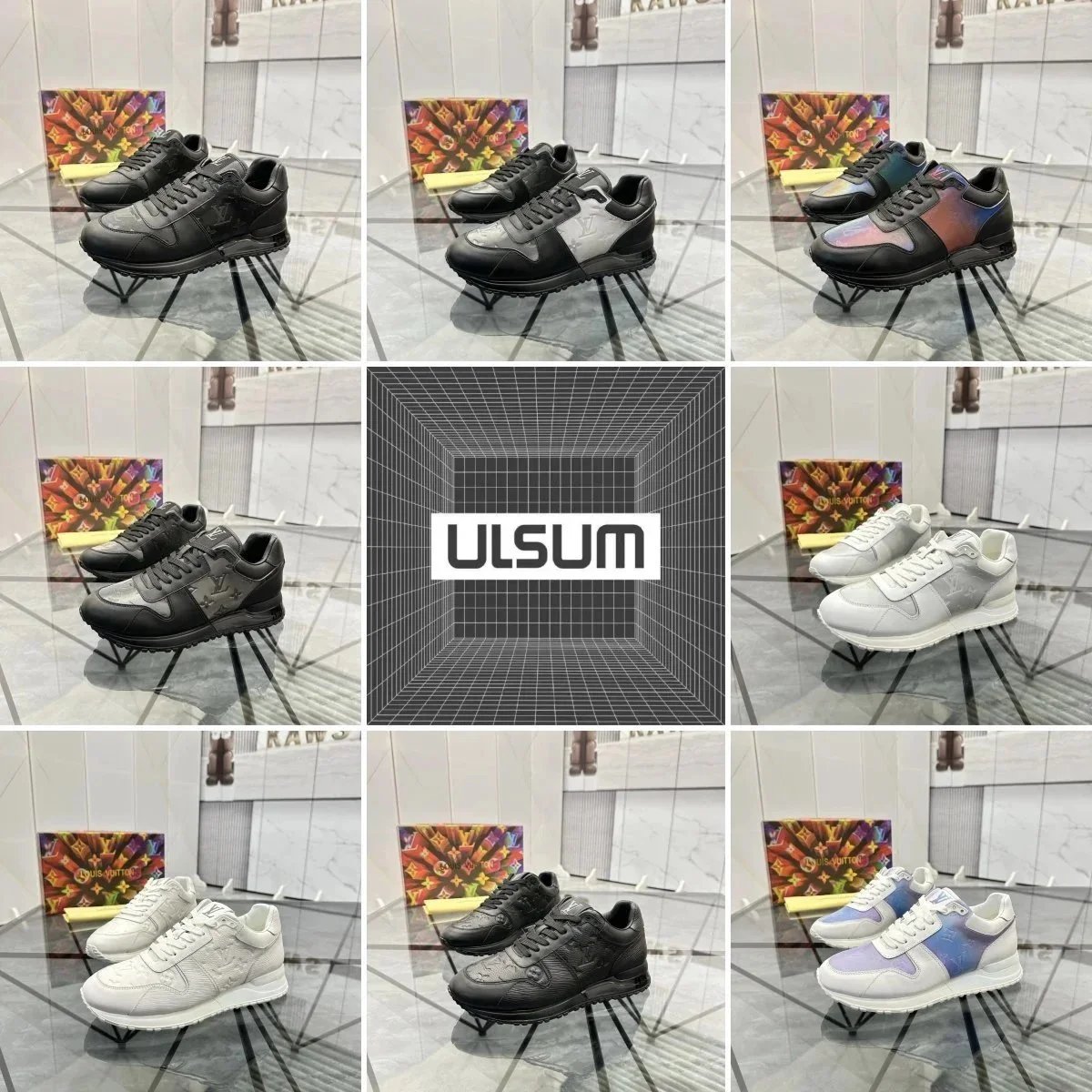 ULSUM Fashion Sneakers for Men and Women Lightweight Comfortable Casual Shoes
