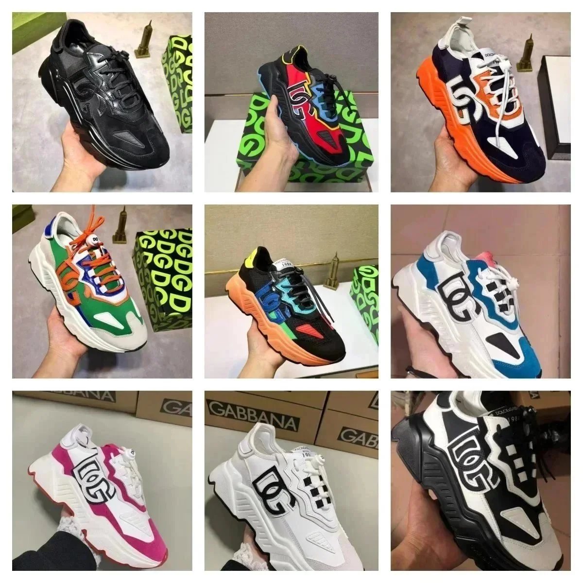 Dolce & Gabbana DG Logo Sneakers Men Women Fashion Chunky Trainers