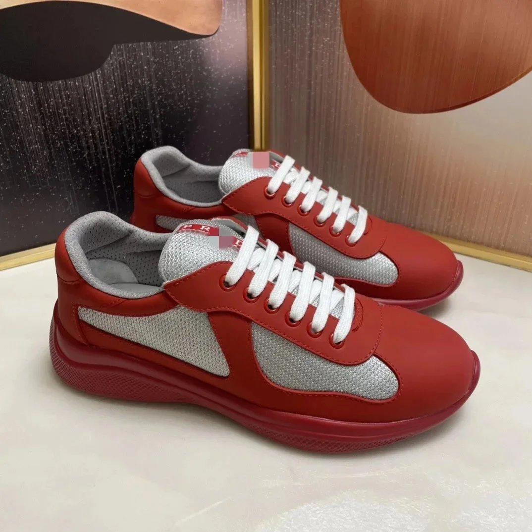 Red and Gray Reebok Sneakers for Men and Women