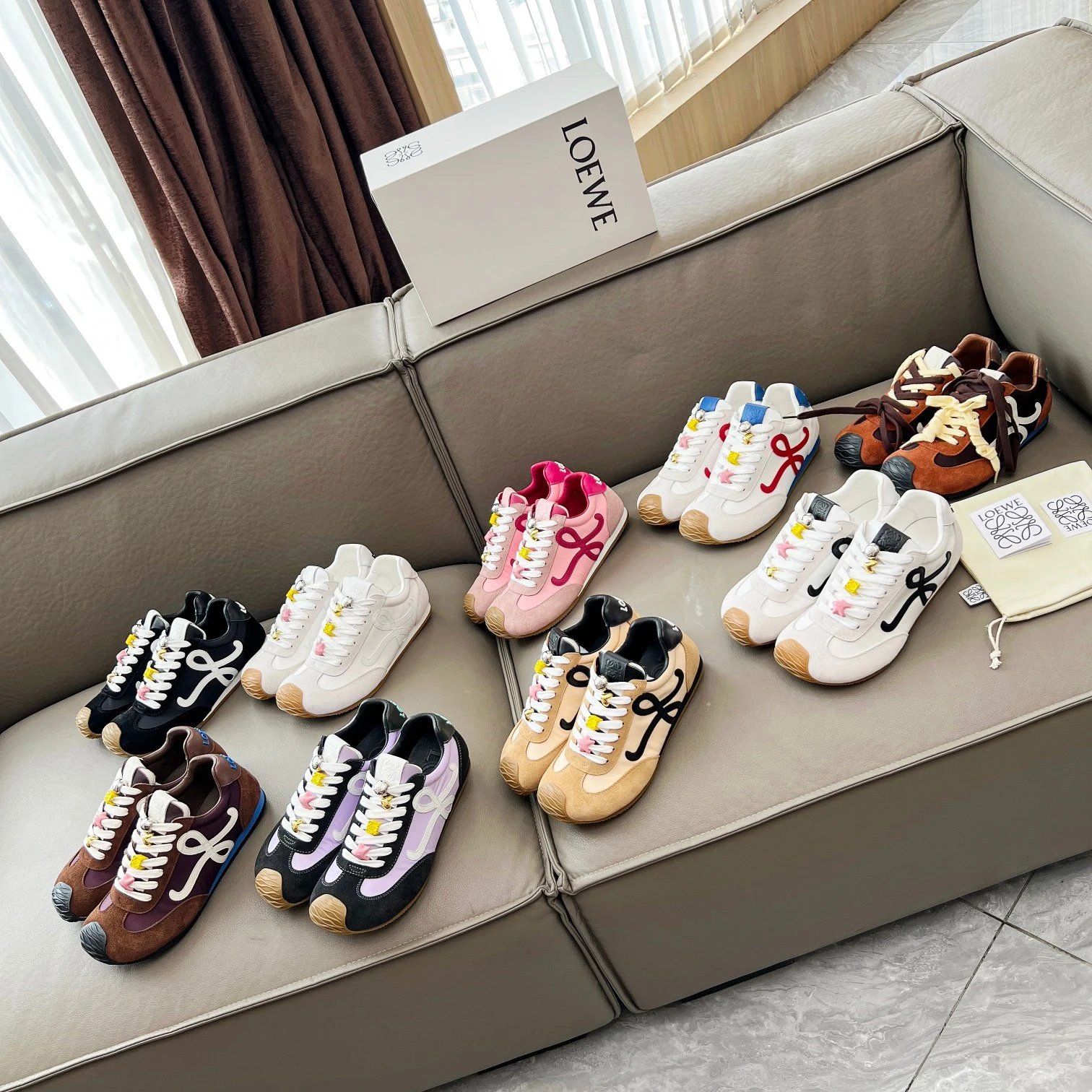 LOEWE Puzzle Sneakers Women Fashion Casual Shoes