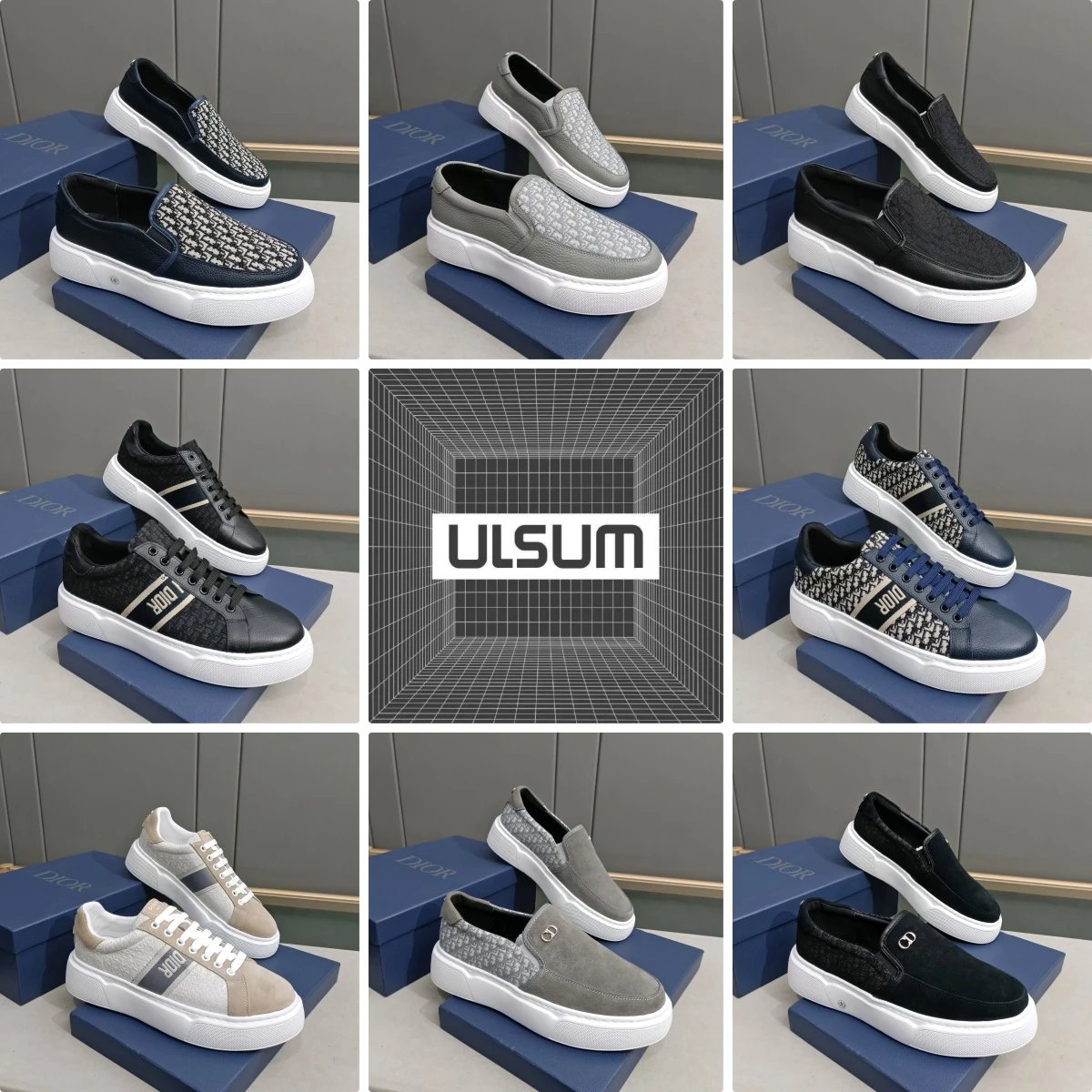 Dior Inspired Slip-On Sneakers for Men and Women