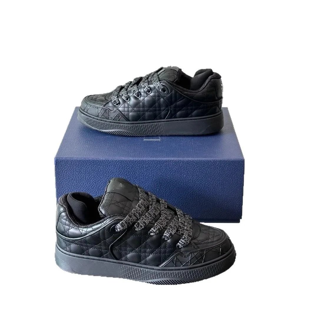 Louis Vuitton Black Quilted Leather Sneakers for Men and Women